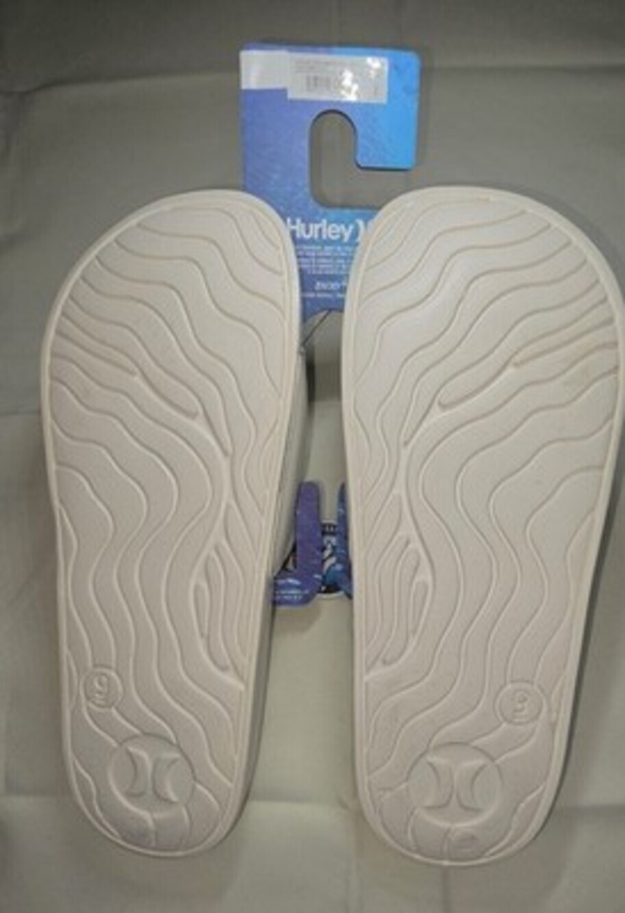 Hurley Men's Icon Slide Sandals with Textured Outsole in White Size: 12 - Picture 2 of 3
